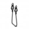 Pinzas con cadenas en color negro (1)