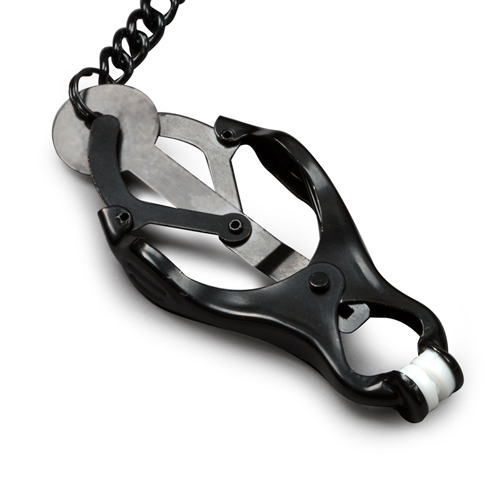 Pinzas con cadenas en color negro (2)