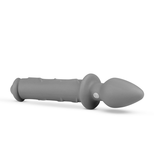 Kit dildo-plug anal en color Gris (4)