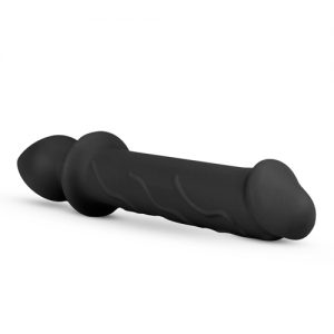 Kit dildo-plug anal en color Negro