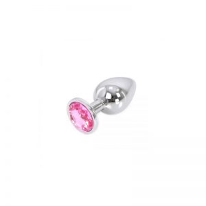 Plug de aluminio Grande - joya rosa