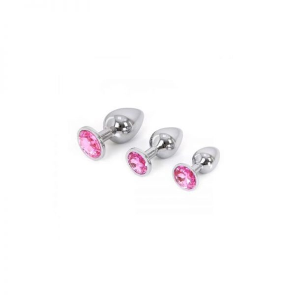Plug de aluminio – joya rosa (5)