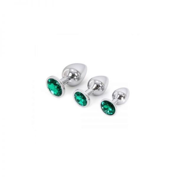 Plug de aluminio – joya verde (5)