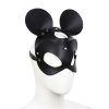 Máscara ratón en cuero negro (2)